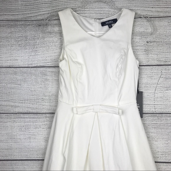 Lulu's Hot off the Press Ivory Bow Dress - Picture 3 of 8